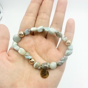 Kinsley Armelle Natural Amazonite Elegant Beaded Bracelet